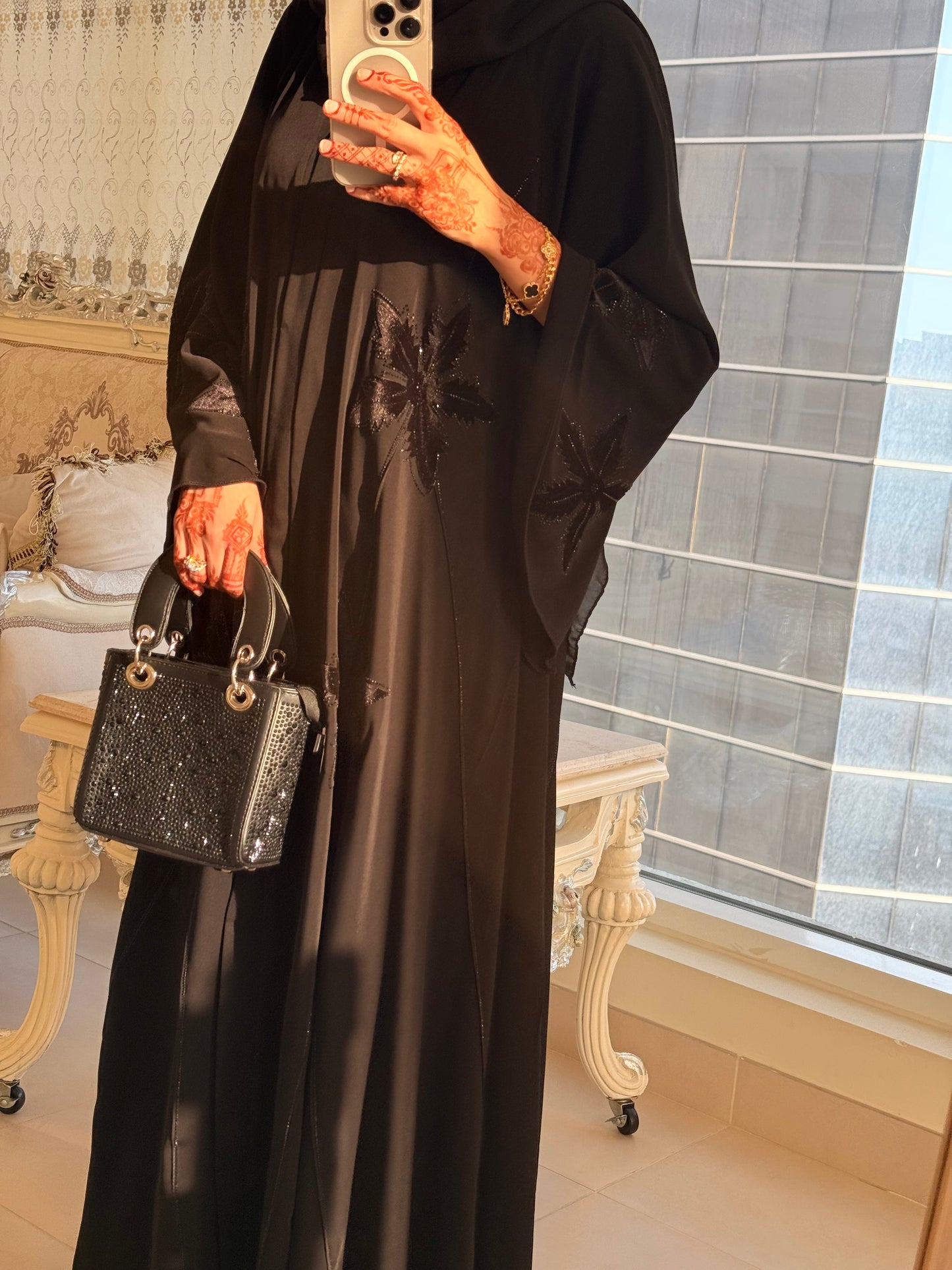 Zarkha Black Luxury Abaya