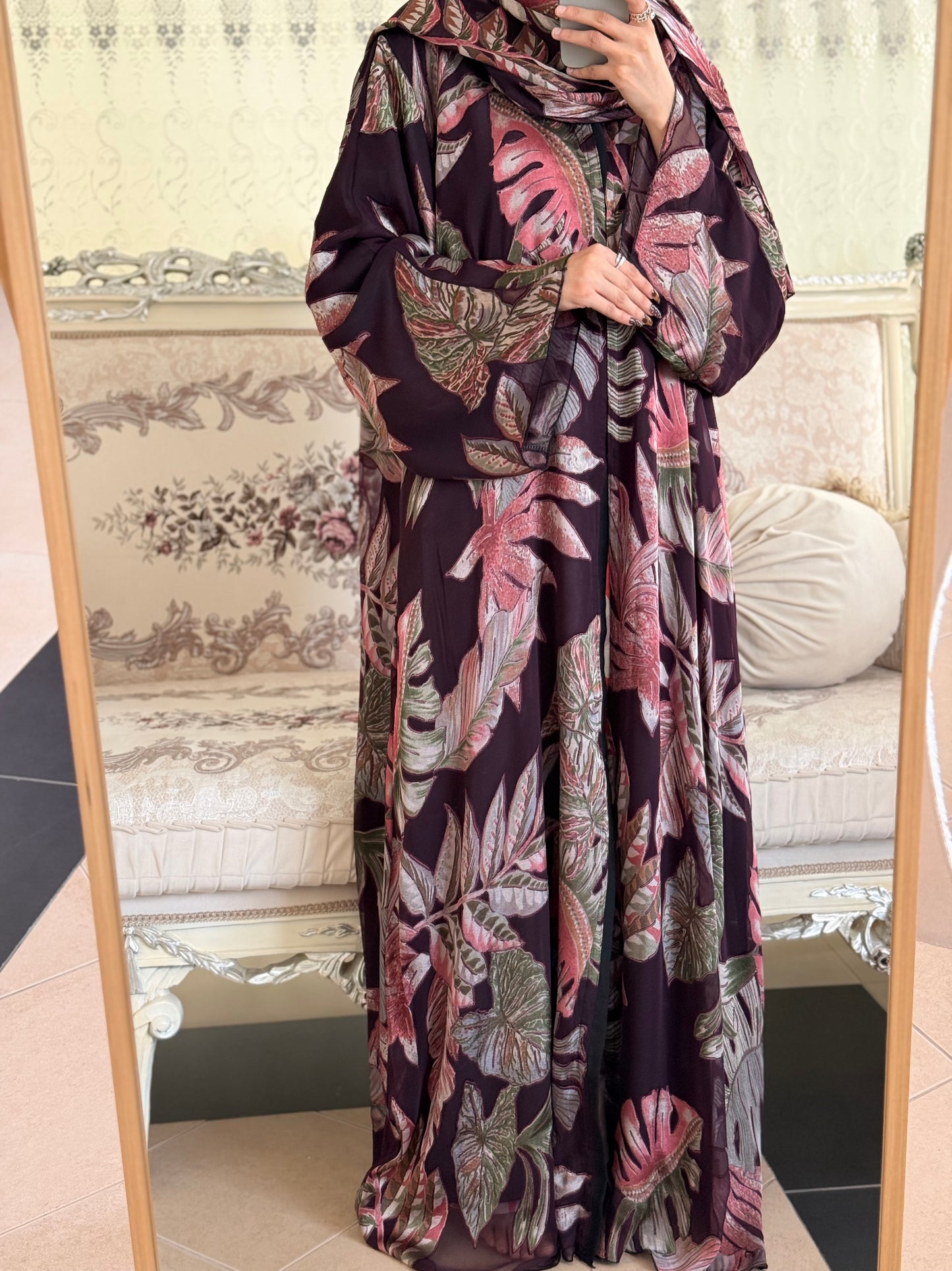 Limited Edition Wine Brasso Abaya