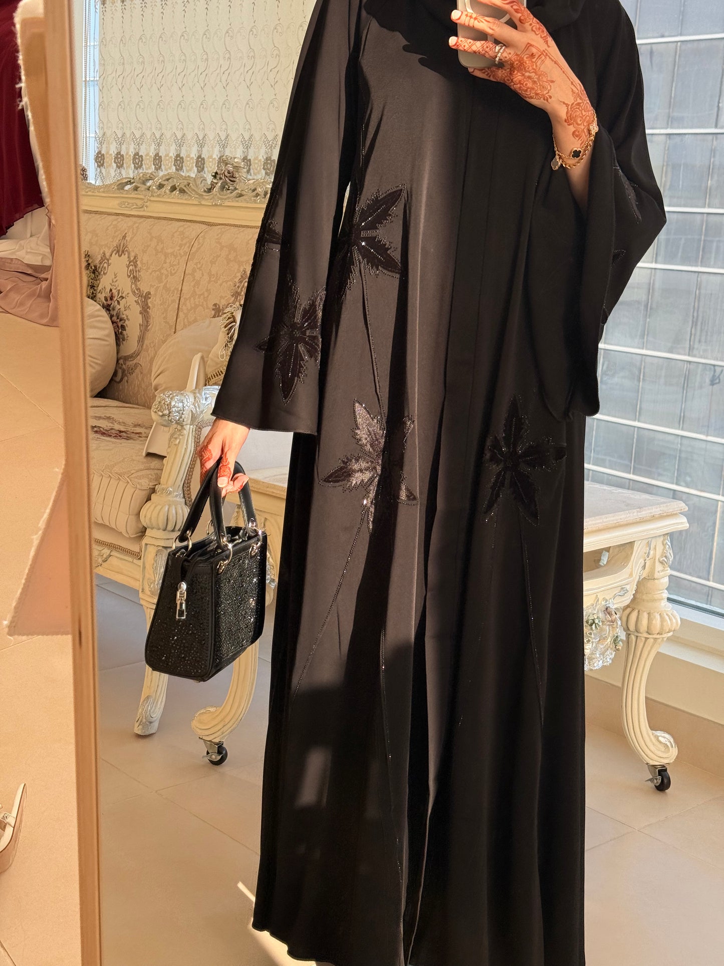 Zarkha Black Luxury Abaya