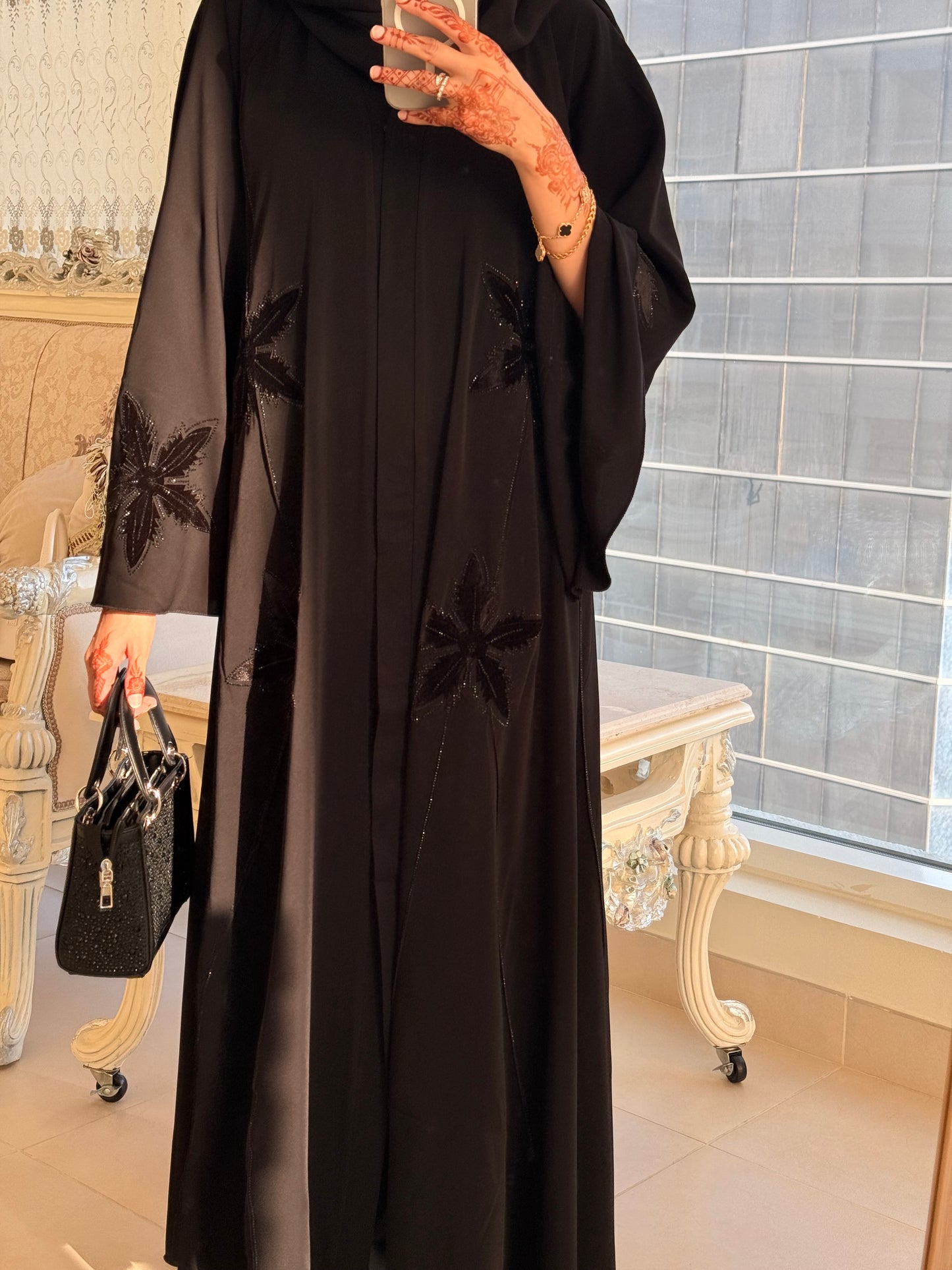 Zarkha Black Luxury Abaya