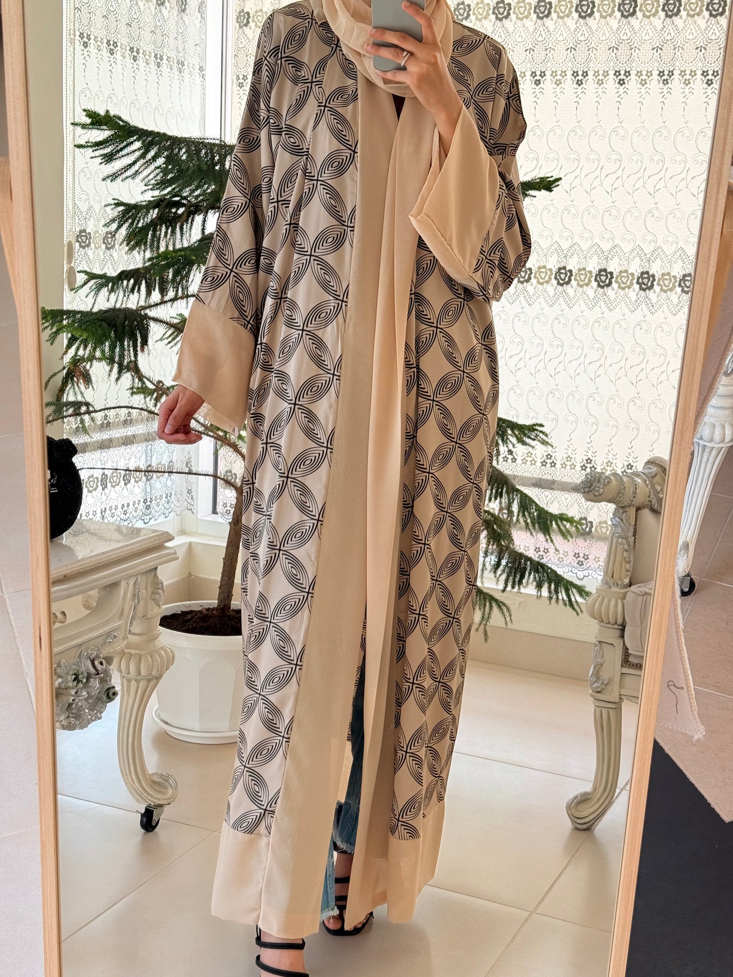 Farha Beige Kimono