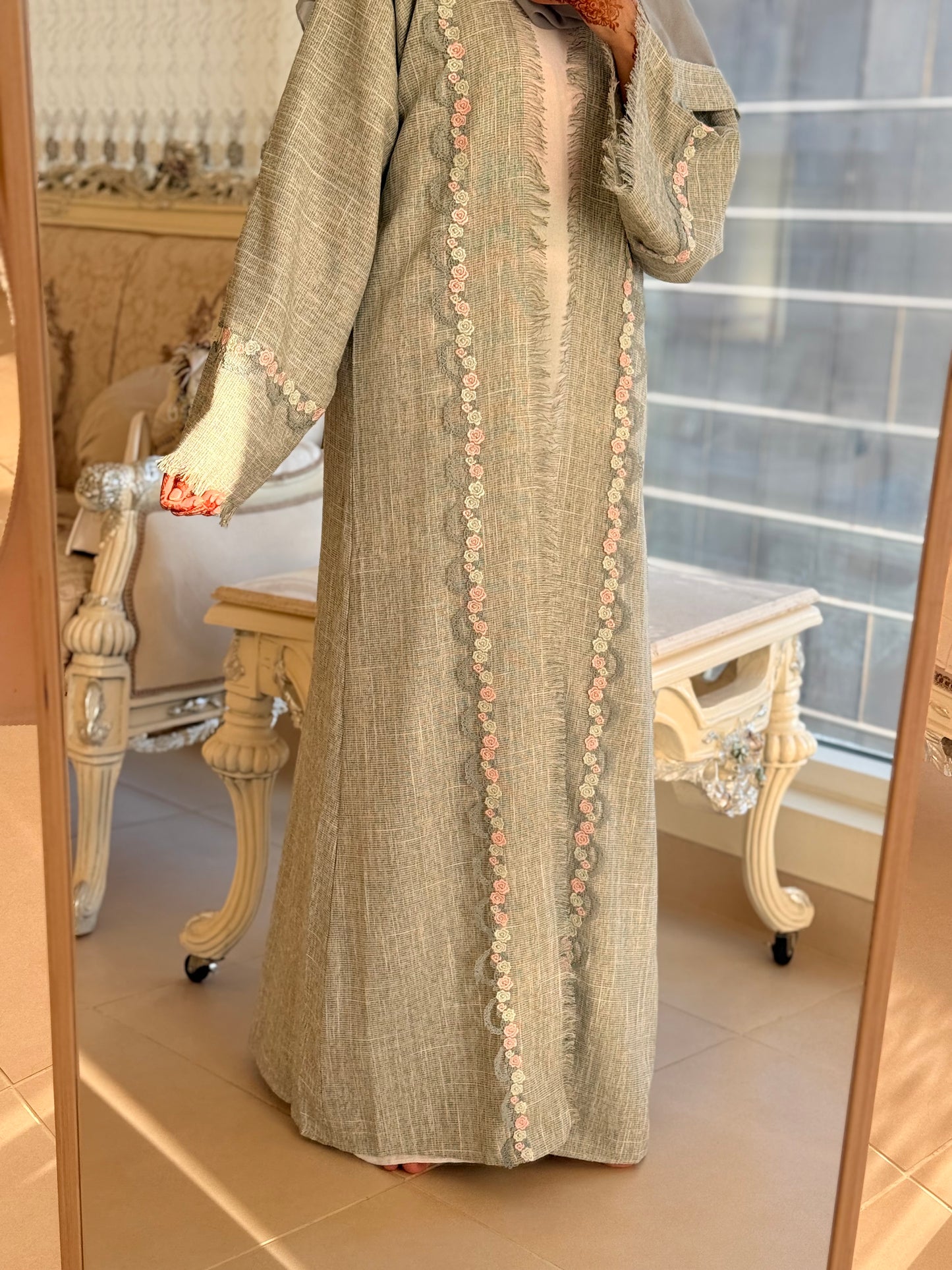 Maryam Floral Abaya with Inner