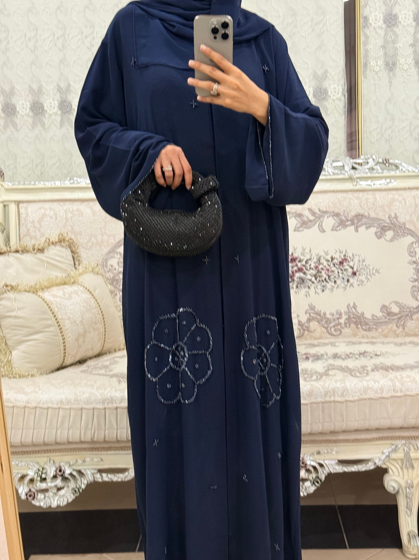 ‘Masha’ Double Chiffon Abaya