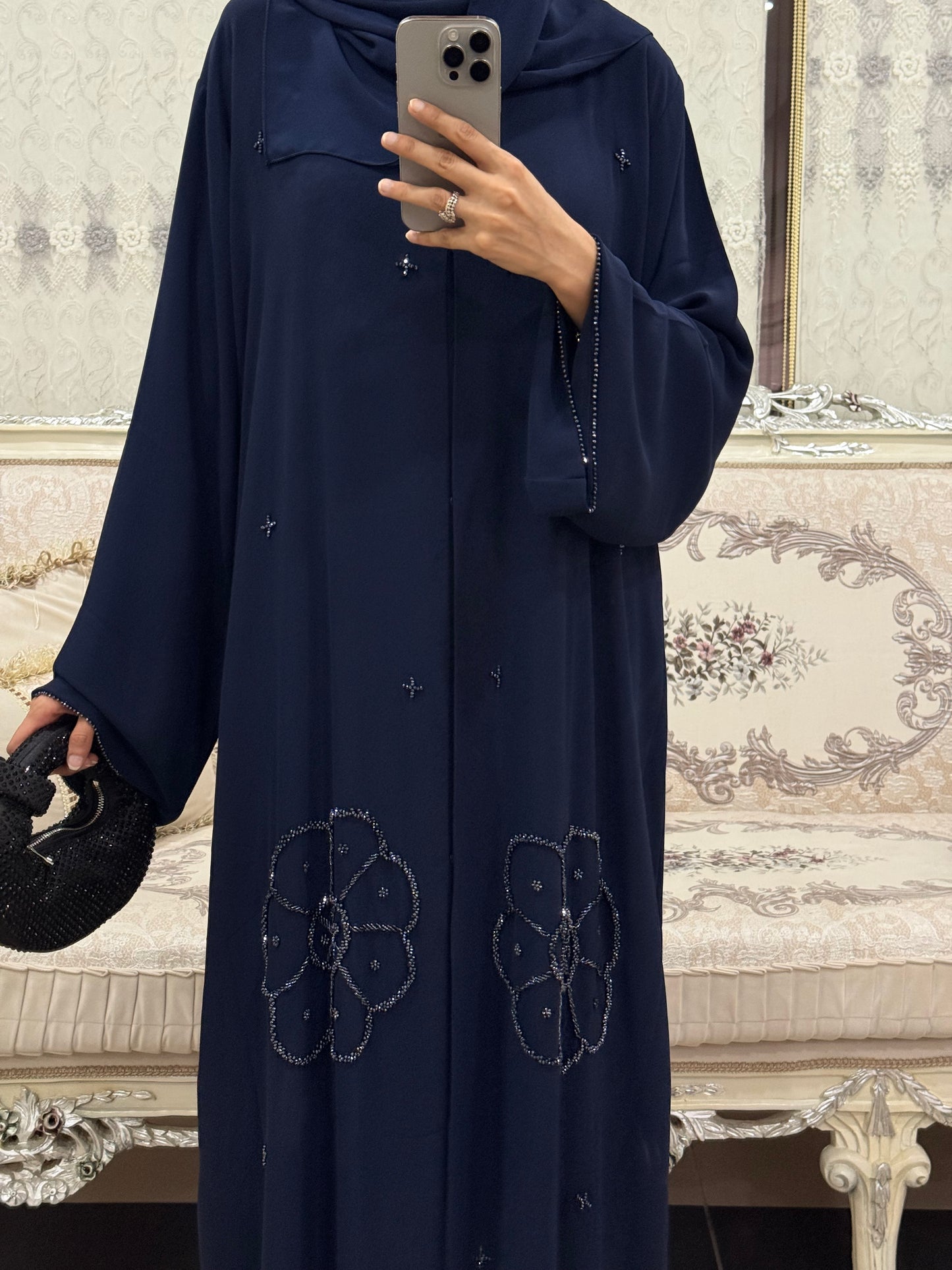‘Masha’ Double Chiffon Abaya
