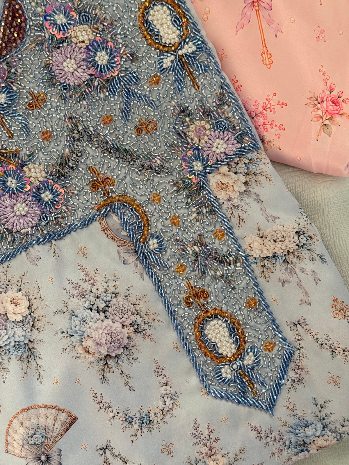 ‘Kate’ Sky Blue Mukhawar