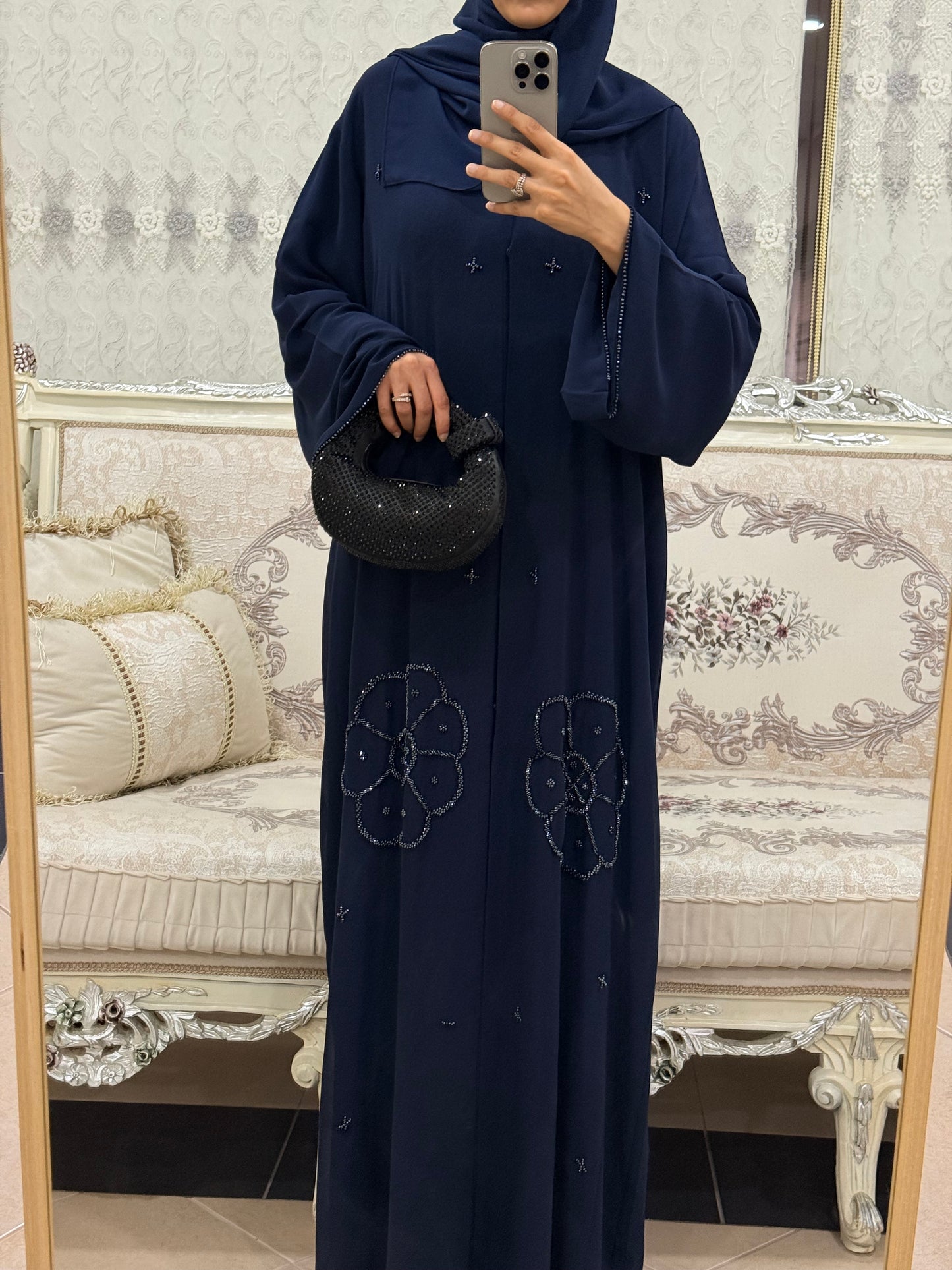 ‘Masha’ Double Chiffon Abaya