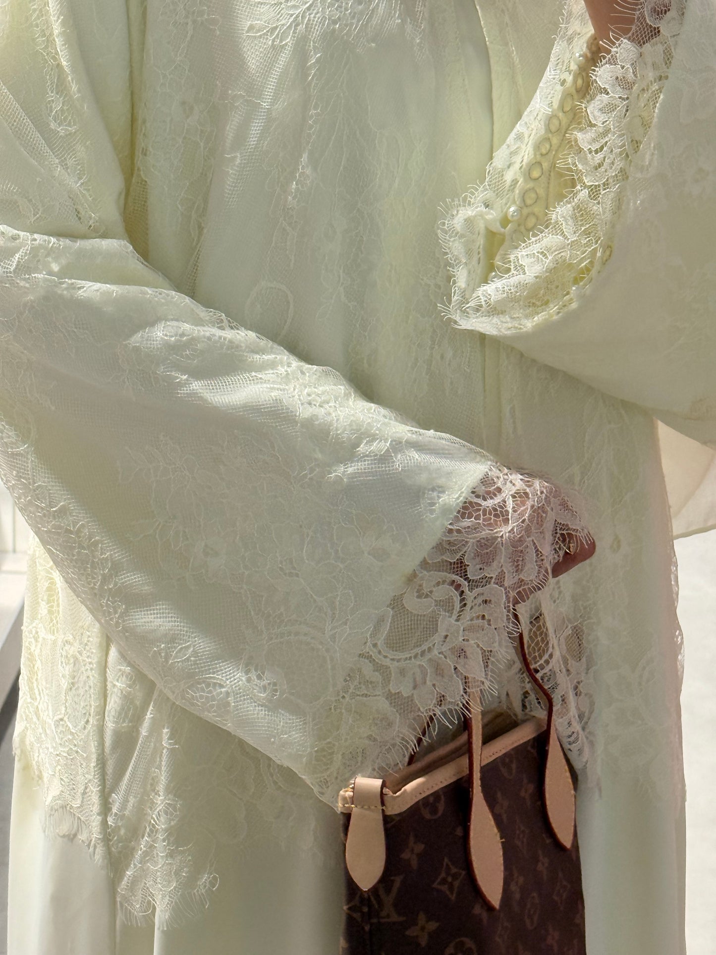 Butter Yellow Farha Abaya