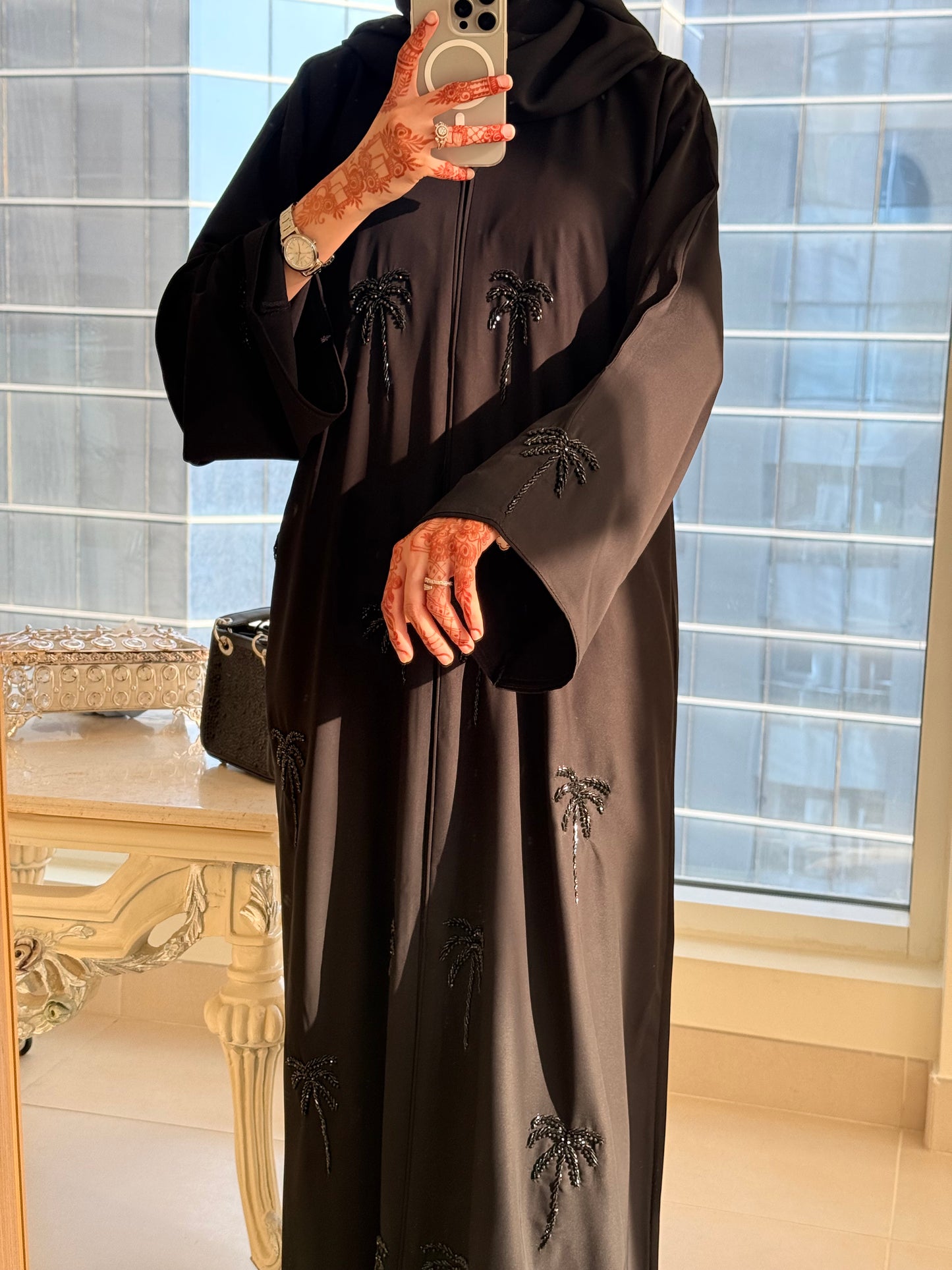 Black Khaleeji Abaya
