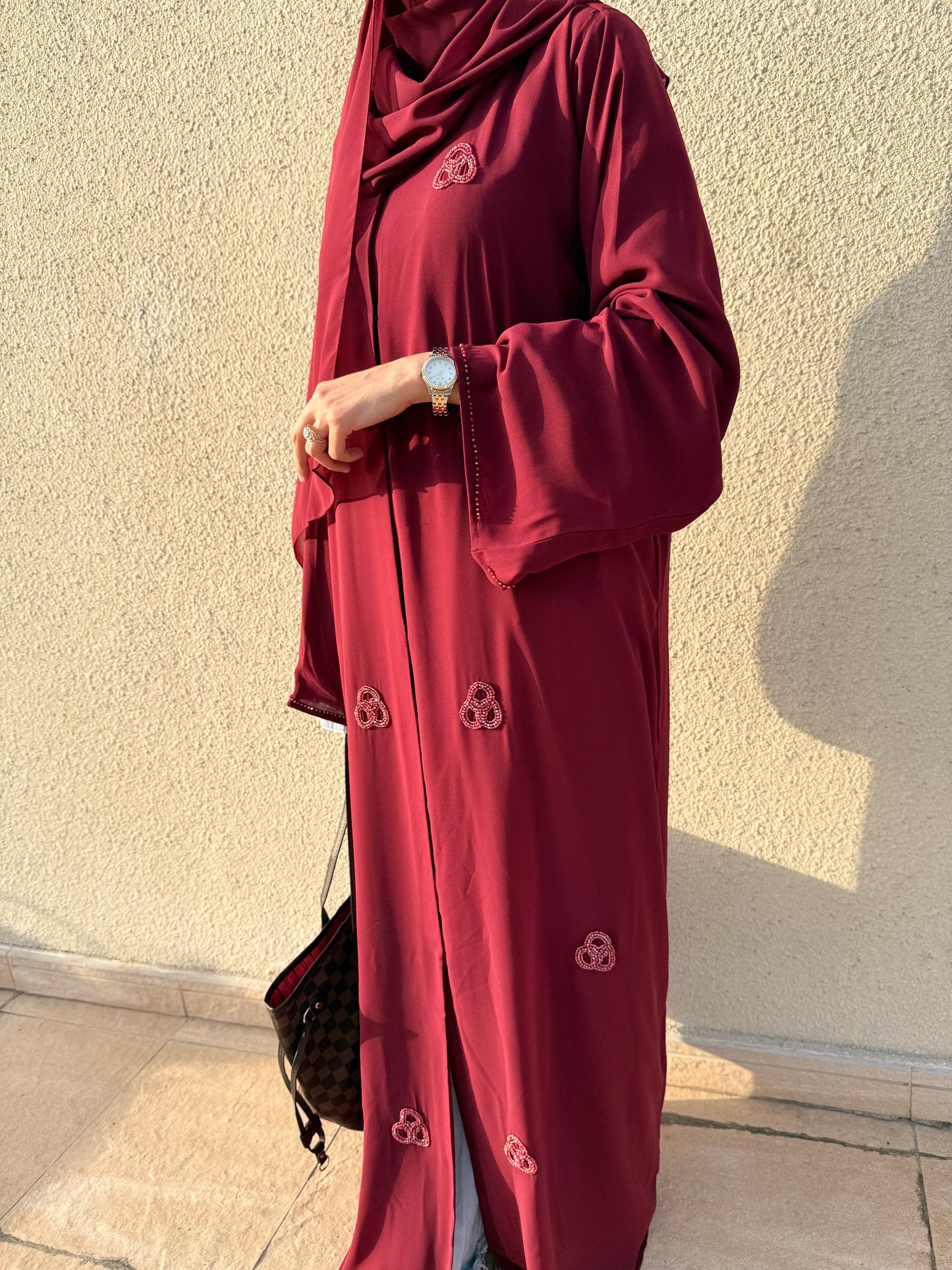 Zarka Luxury Handwork Double Chiffon Abaya