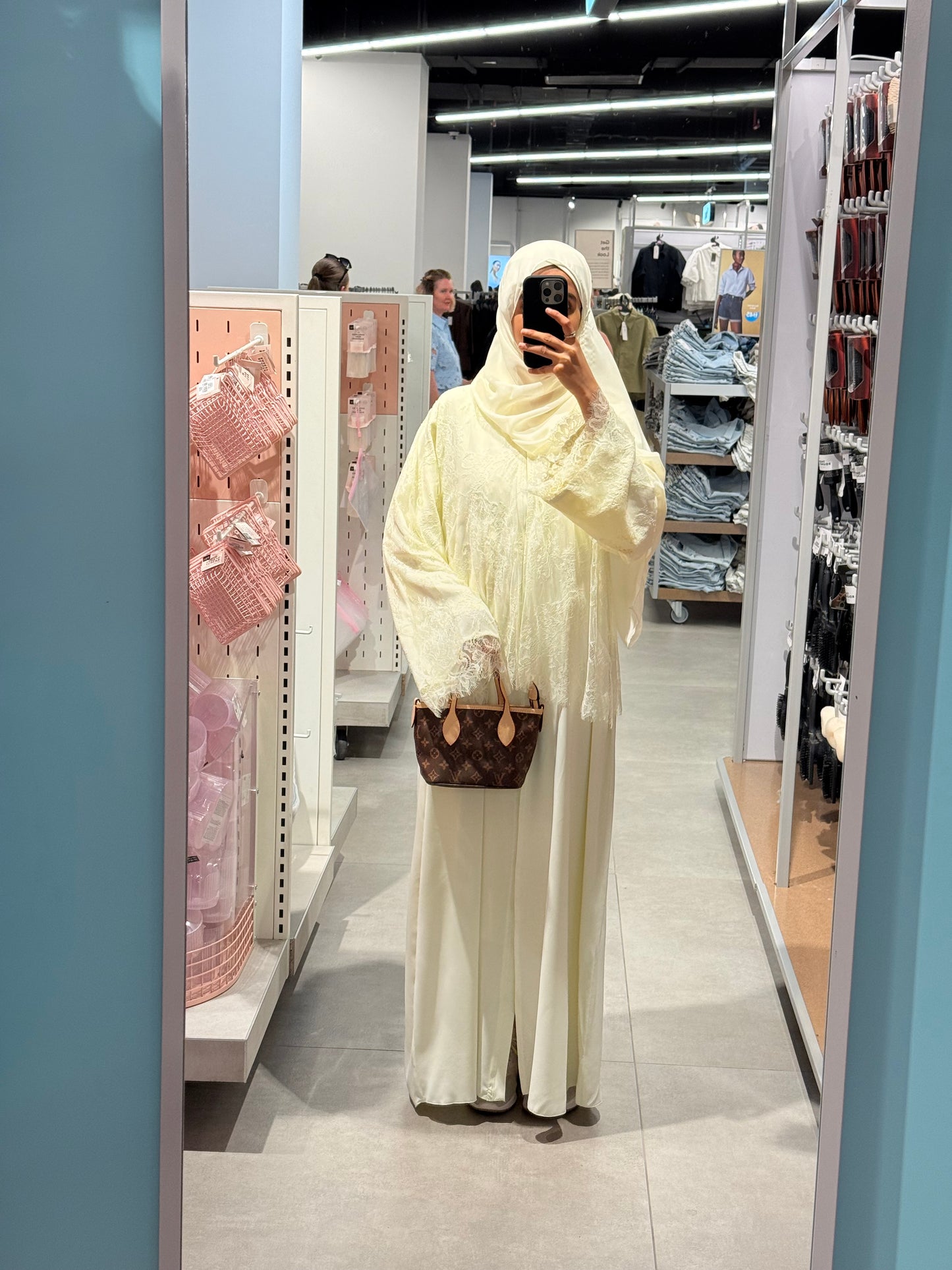 Butter Yellow Farha Abaya
