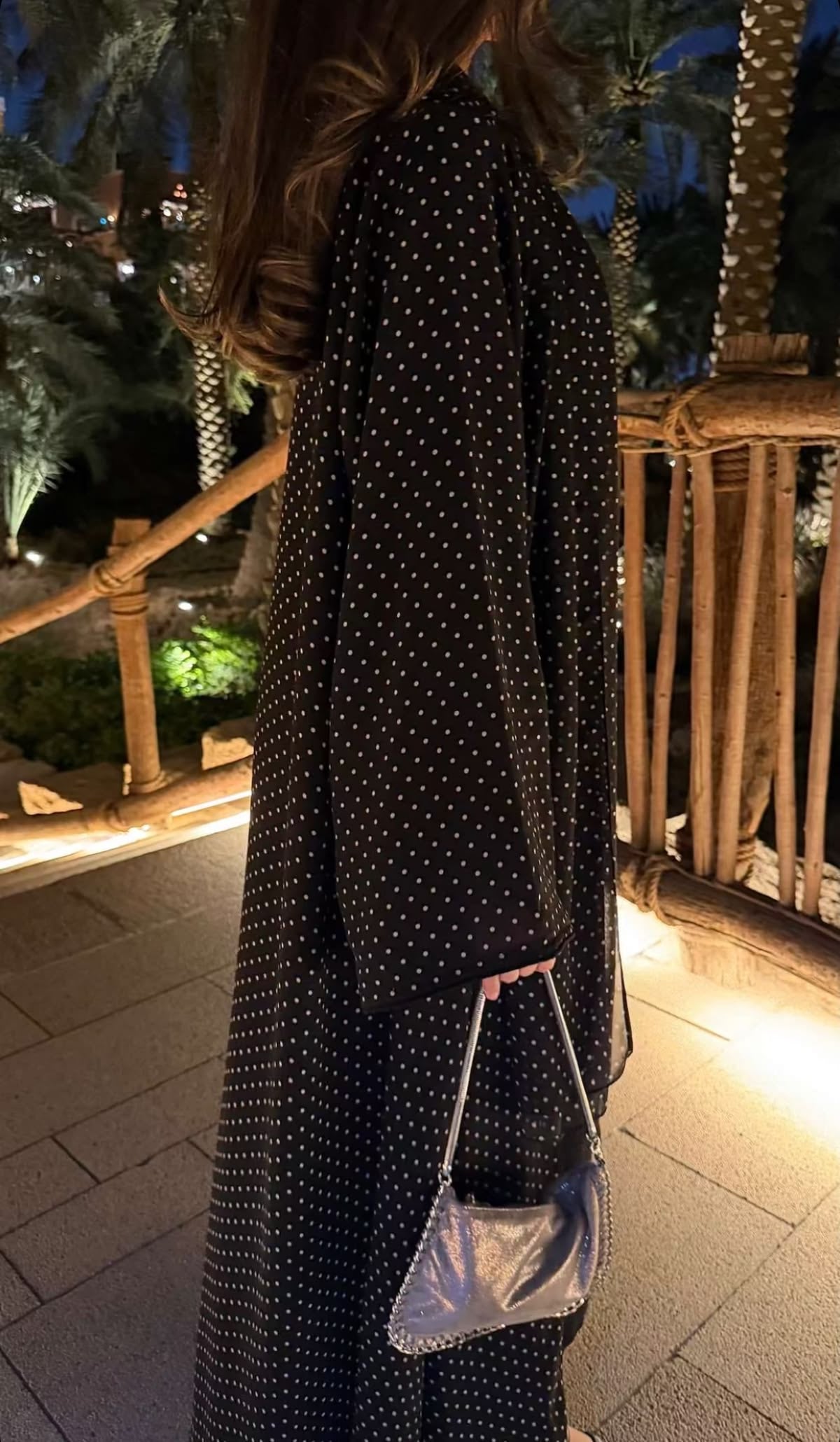Mazda Luxury Polka Dot Abaya