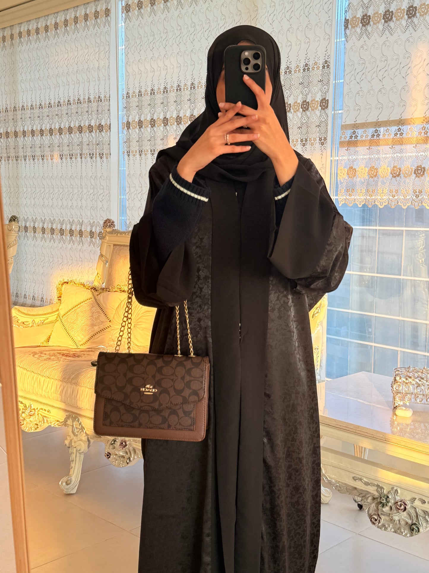 Irmah Luxury Black kimono