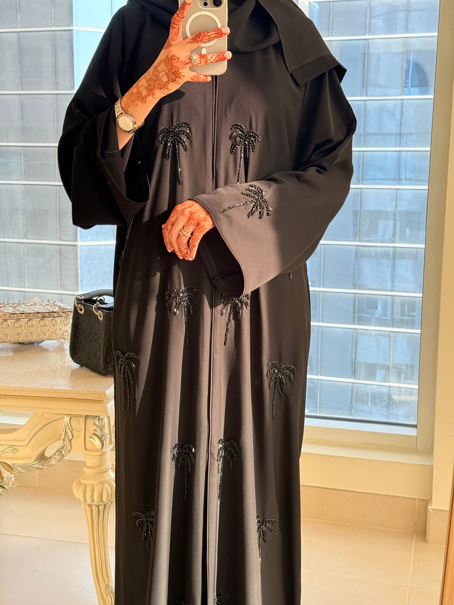 Black Khaleeji Abaya