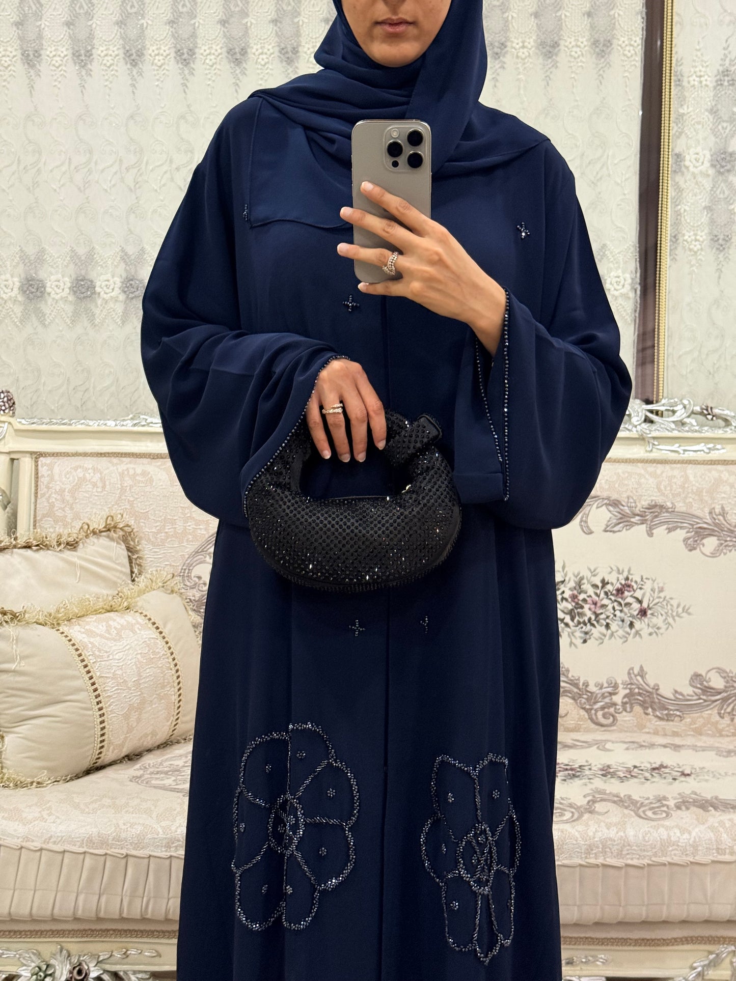‘Masha’ Double Chiffon Abaya