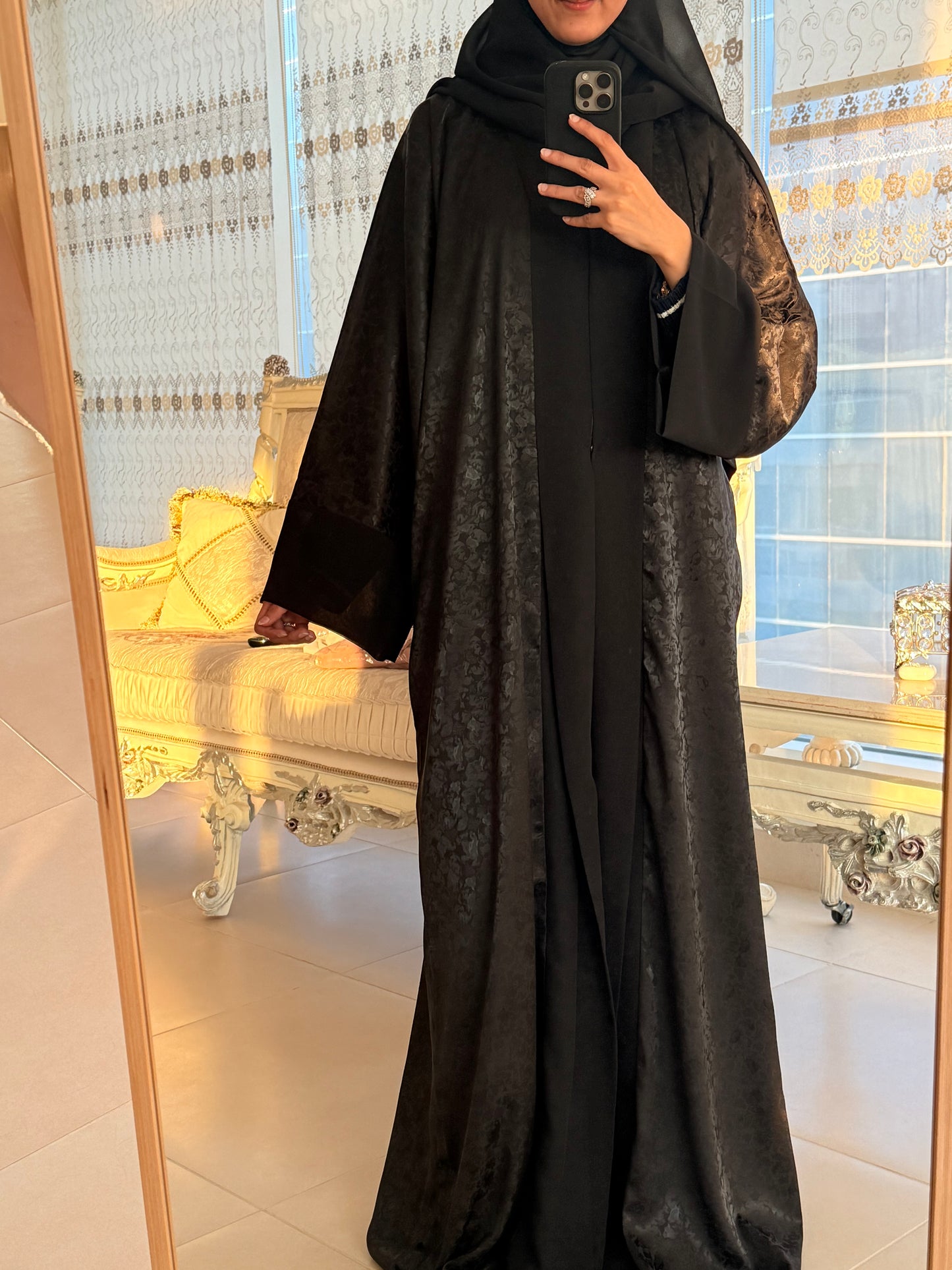 Irmah Luxury Black kimono