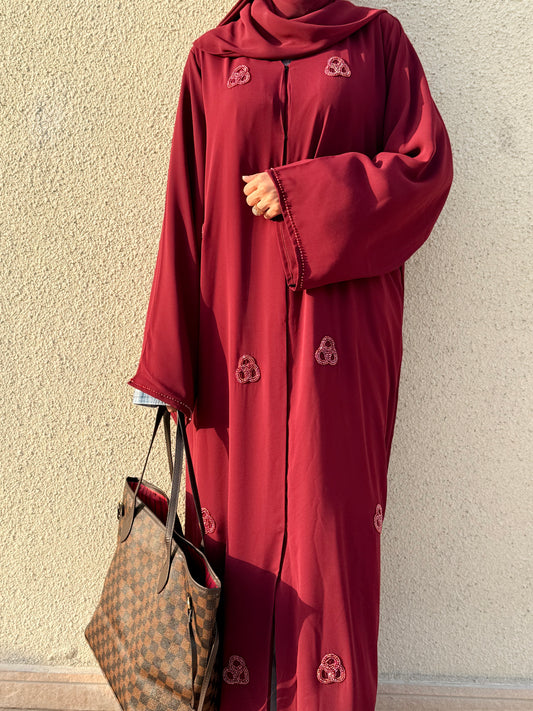 Zarka Luxury Handwork Double Chiffon Abaya