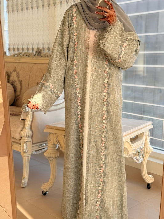 Maryam Floral Abaya with Inner