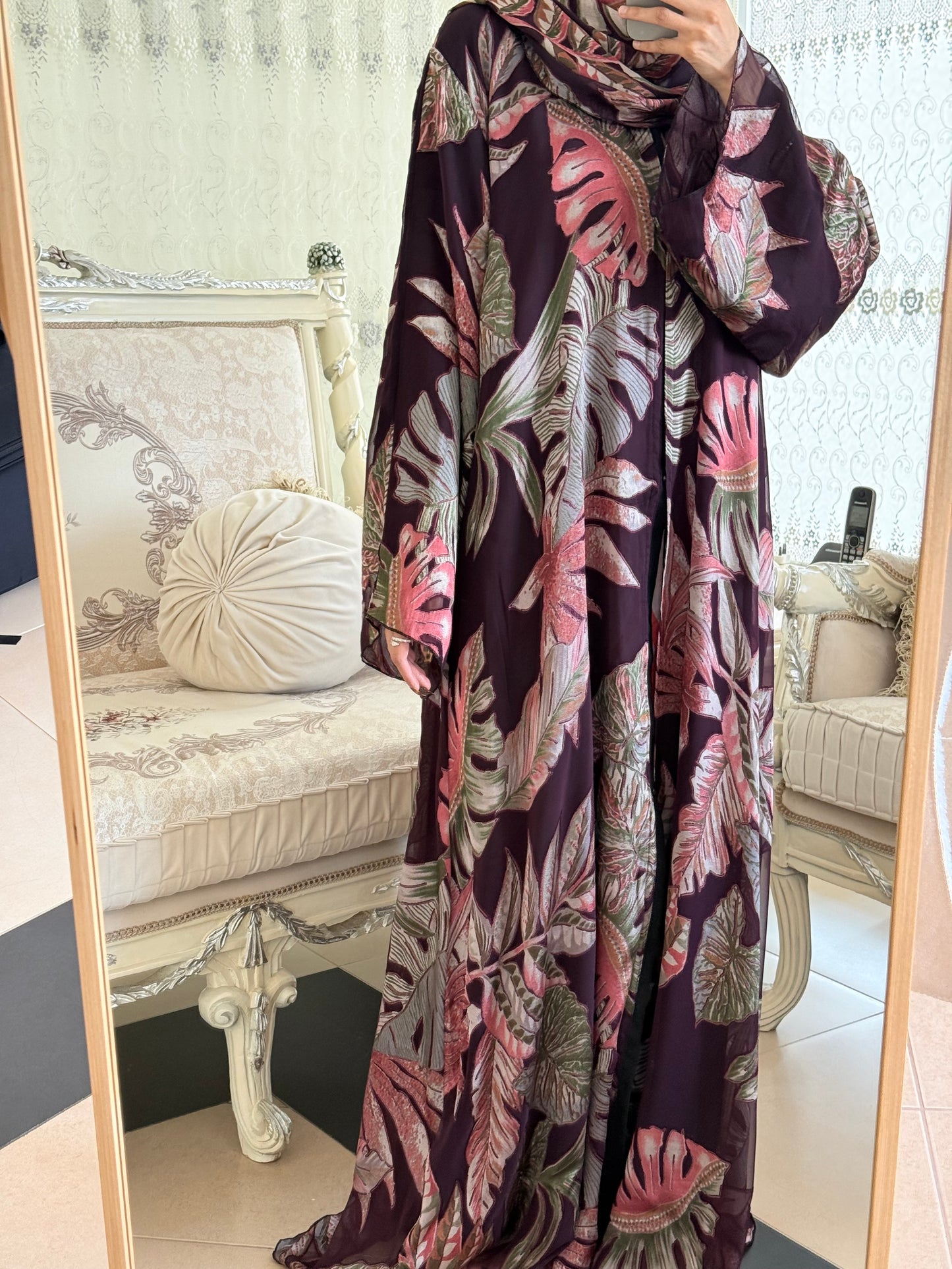 Limited Edition Wine Brasso Abaya