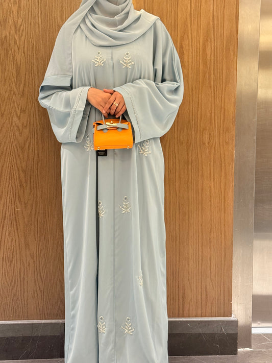 Sky Blue Premium Nida Dubai Abaya