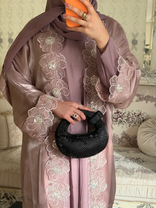 ‘Ramsha’ Jacketed Abaya with Inner